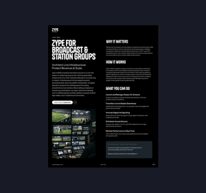 Broadcast 1-Pager