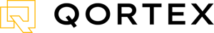 Qortex logo black and color